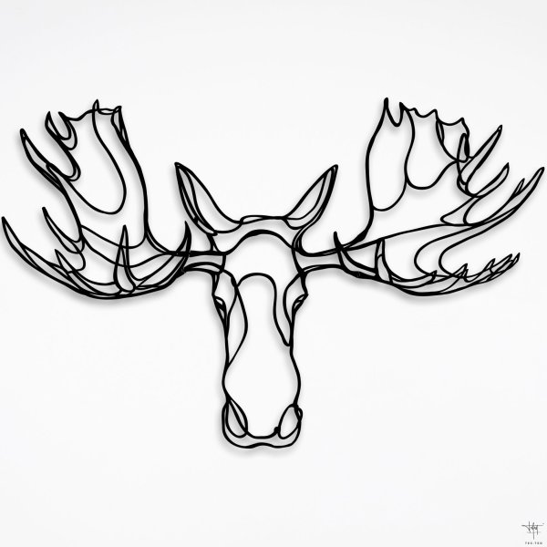 Лось рисунок