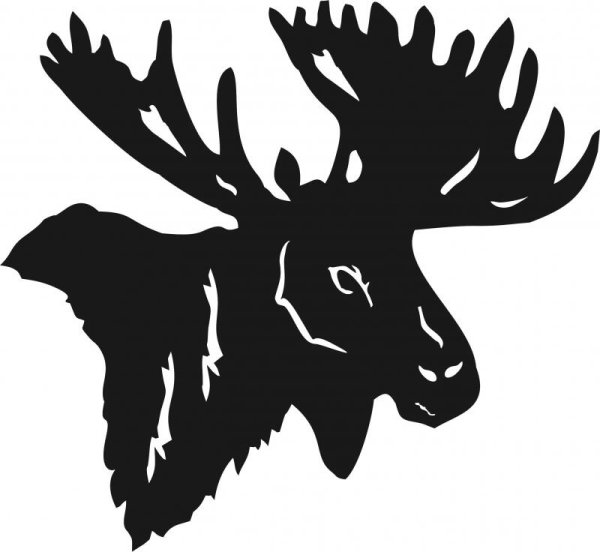 Лось силуэт