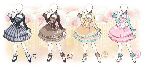 Костюм горничной аниме референс