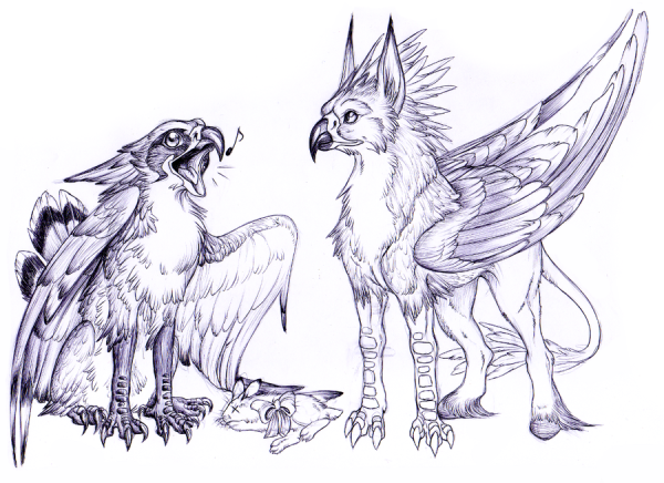 Скетч фантастические животные