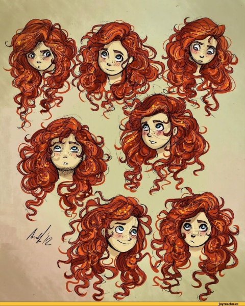 Нарисовать кудрявые волосы