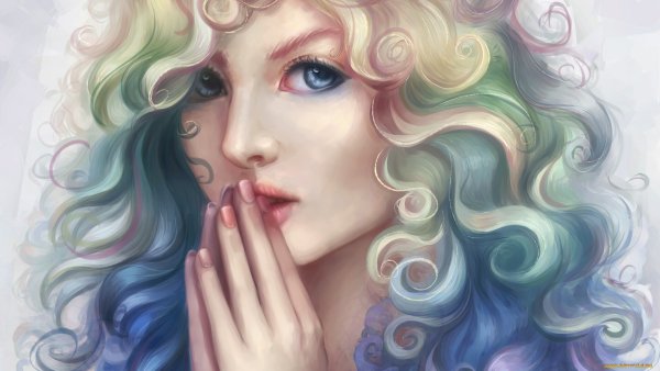 Красивые волосы арт