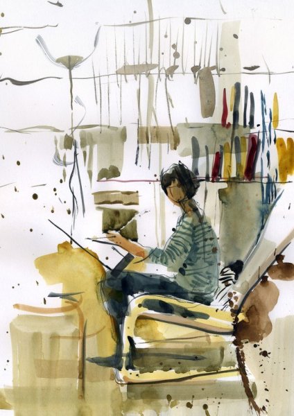 Вероника Калачева акварель