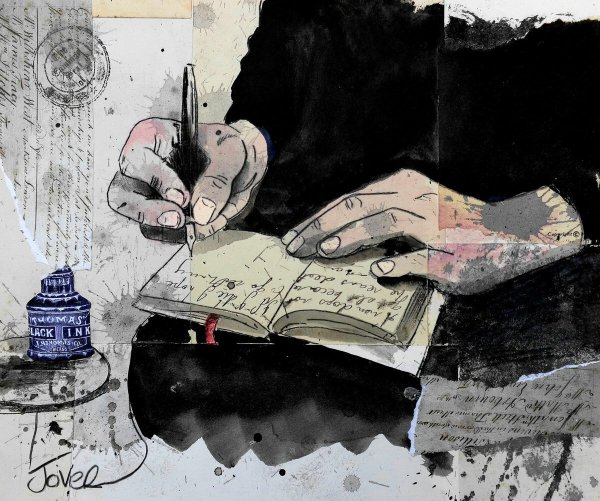 Писатель иллюстрация