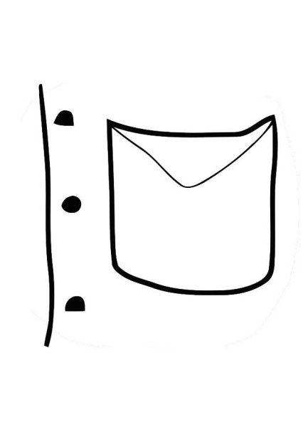 Узор на заднем кармане джинс