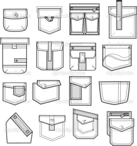 Карман трафарет