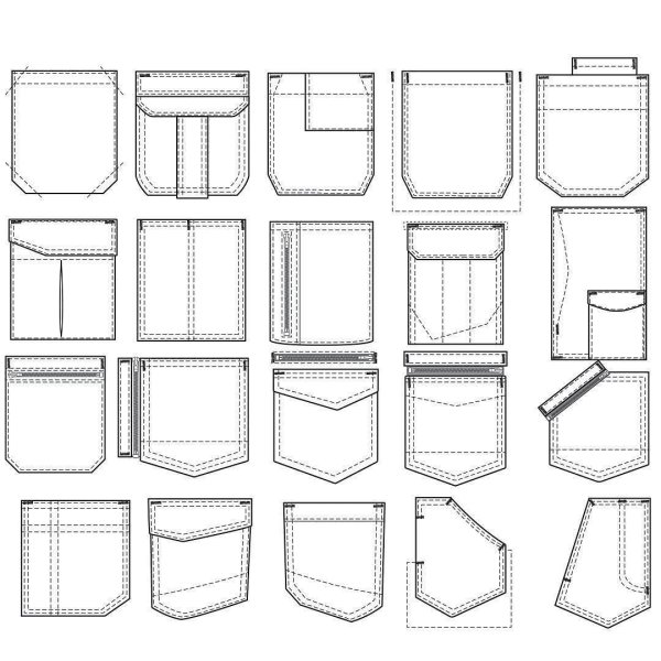 Карман нарисованный