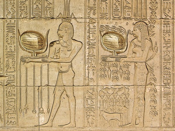 Арбуз Египет фреска Гробница Тутанхамона