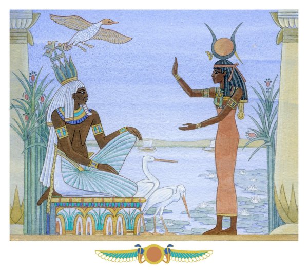 Древний Египет Нил Лотос