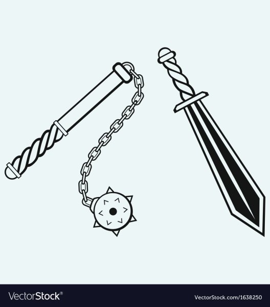 Булава на цепи эскиз