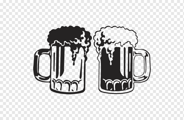 Трафарет кружки пива