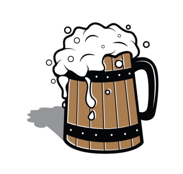 Кружка пива вектор