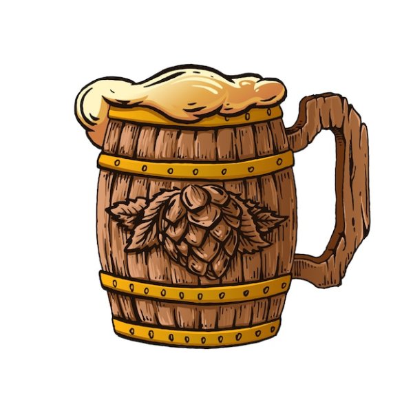 Деревянная Кружка пива вектор