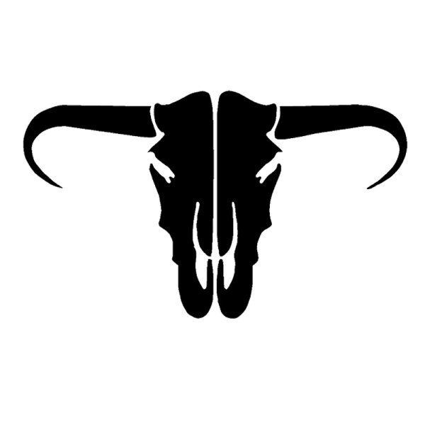 Череп коровы силуэт