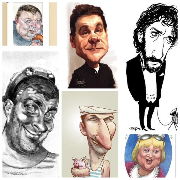 Рисунок на тему дружеский шарж