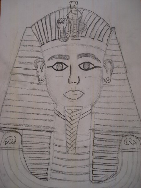 Тутанхамон Египетский фараон фараон древнего раскрас