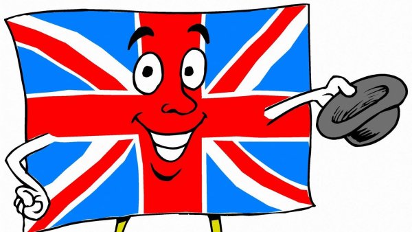 Британский флаг нарисованный