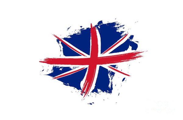 Флаг Великобритании для раскрашивания