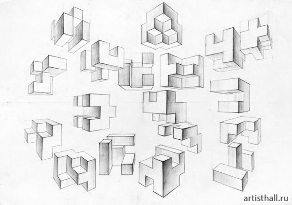 Композиция из кубиков