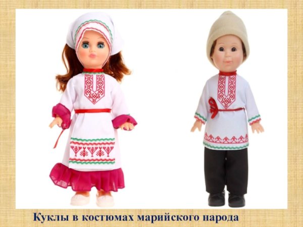 Народный костюм марийцев рисунок