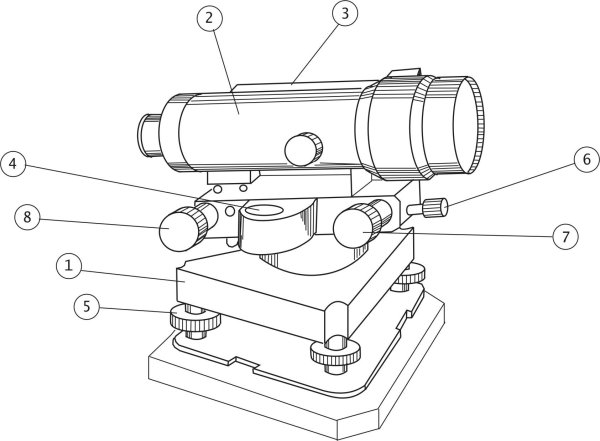 Цифровой нивелир чертеж