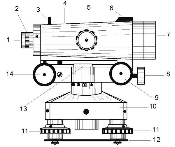 Цифровой нивелир чертеж