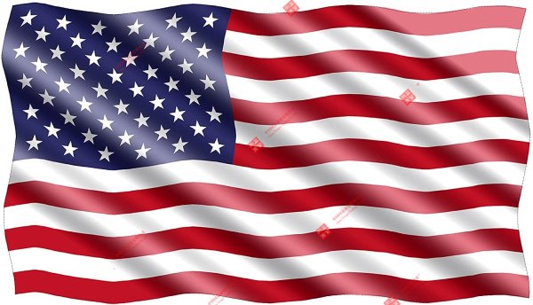 Флаг США на прозрачном фоне