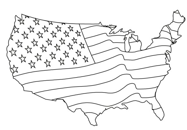 Достопримечательности США раскраска