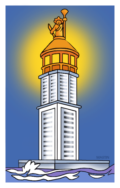 Александрийский Маяк надпись