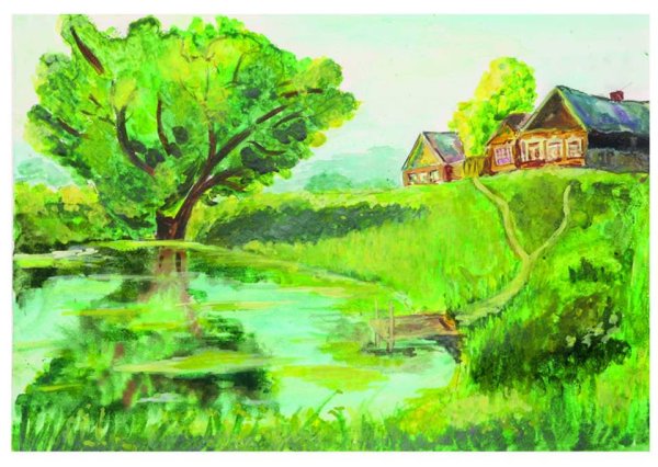 Летний пейзаж детский