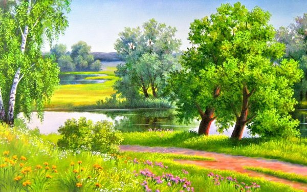 Художник Самарская Елена Михайловна березы