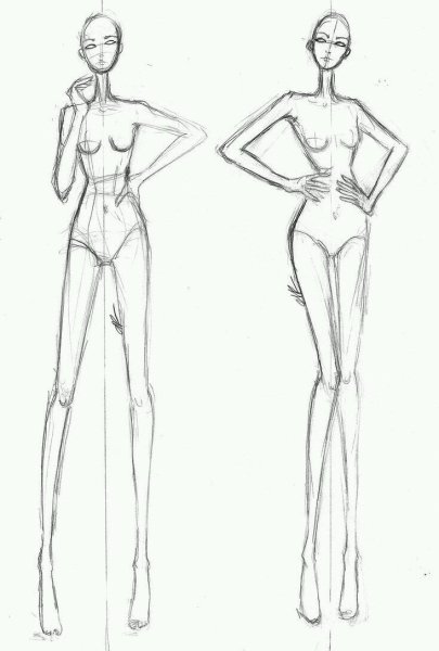 Позы моделей для рисования