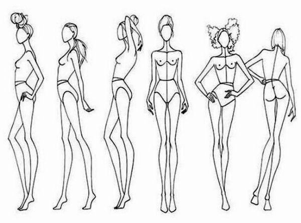 Фигура для эскизов одежды