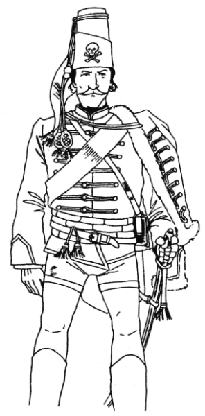 Гусар 1812 года вектор