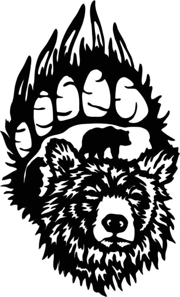 Отпечаток лапы медведя