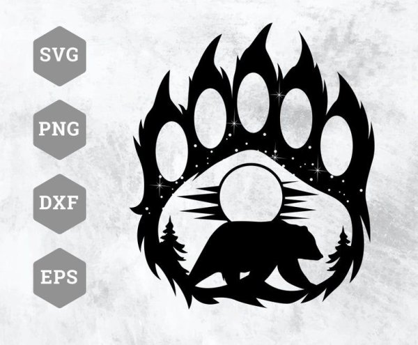 Печать Велеса медвежья лапа