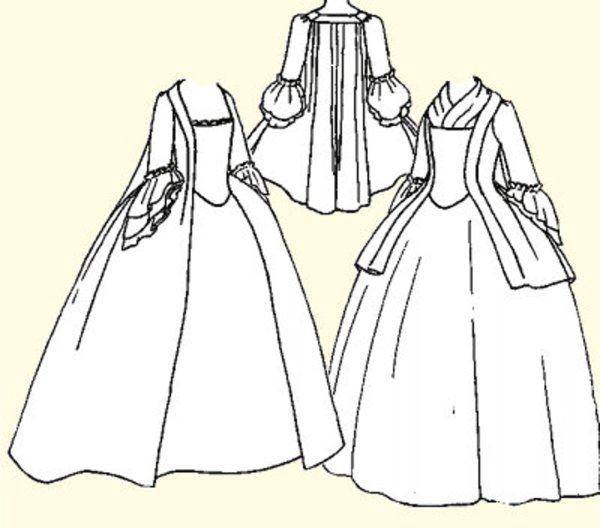 Костюм эпохи Возрождения Гаун крой