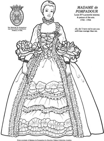 Эскиз исторического костюма