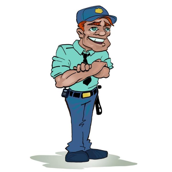 Охранник карикатура