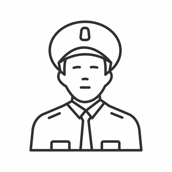 Охранник схематично