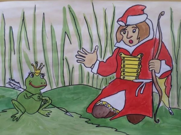Рисунок к сказке Царевна лягушка