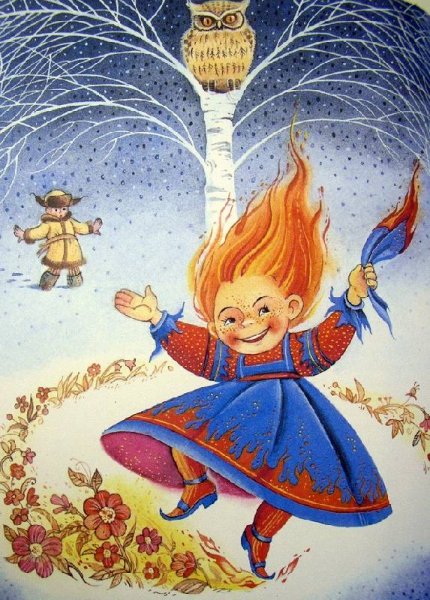 Бажов сказки Огневушка поскакушка