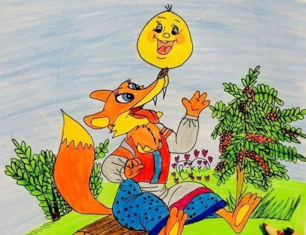 Колобок рисунок