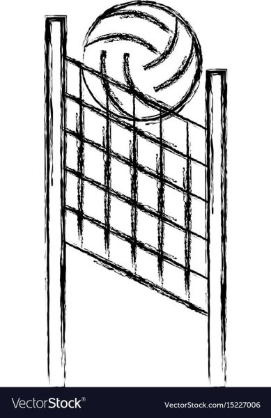 Волейбольная сетка нарисовать