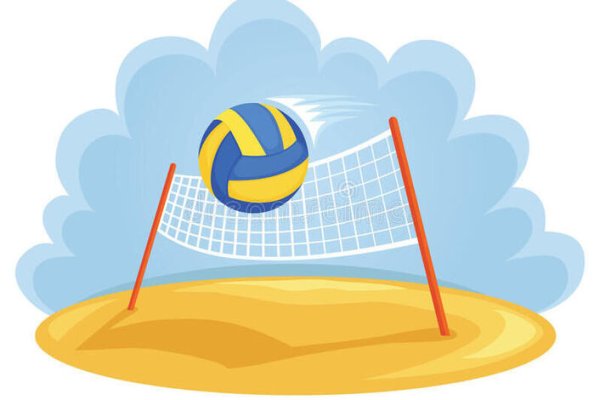 Пляжный волейбол рисунок