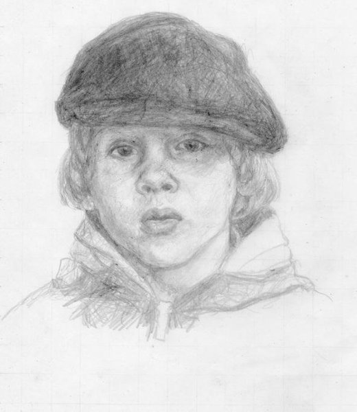 Детские портреты карандашом