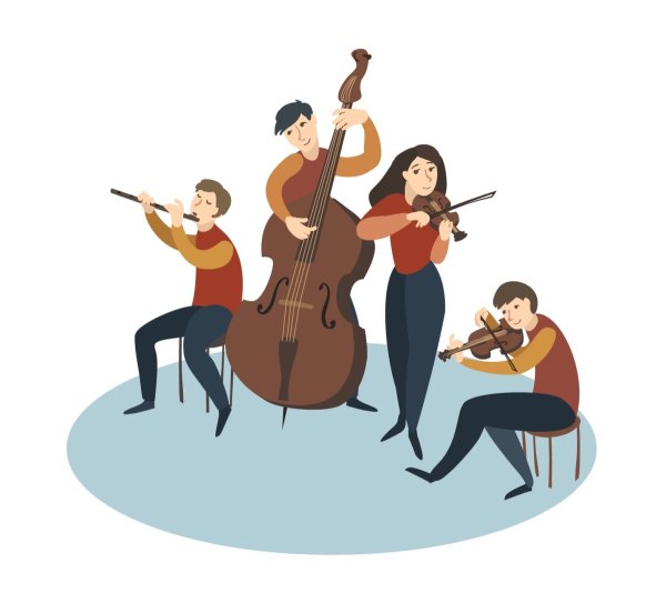 Нарисовать оркестр