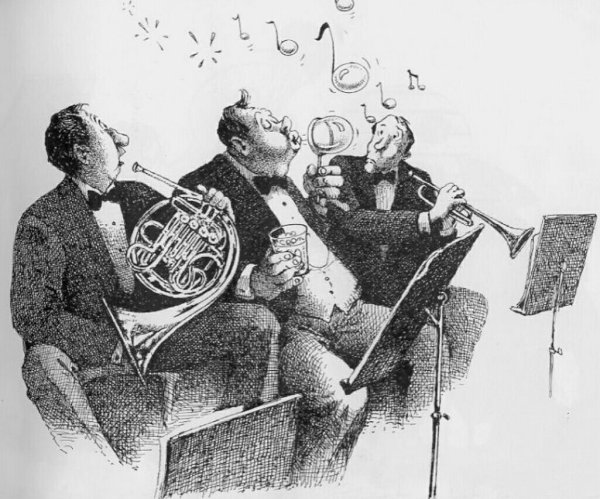 Симфонический оркестр на прозрачном фоне