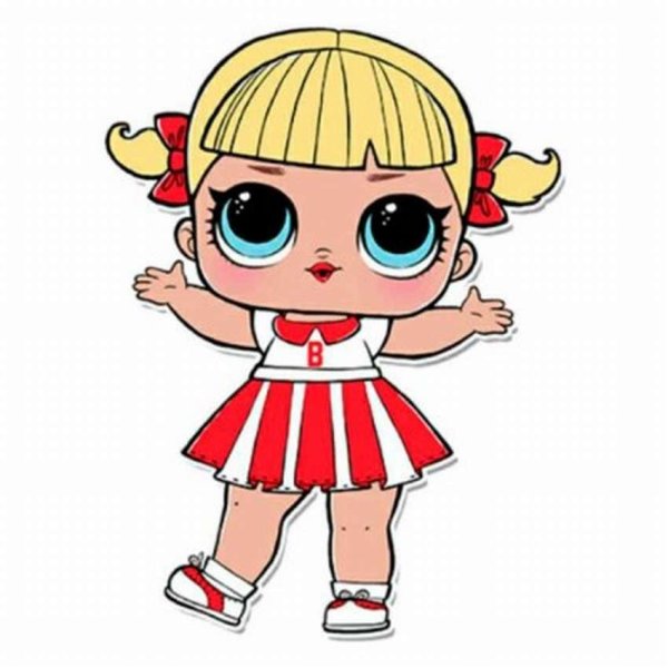Куклы ЛОЛ для срисовки