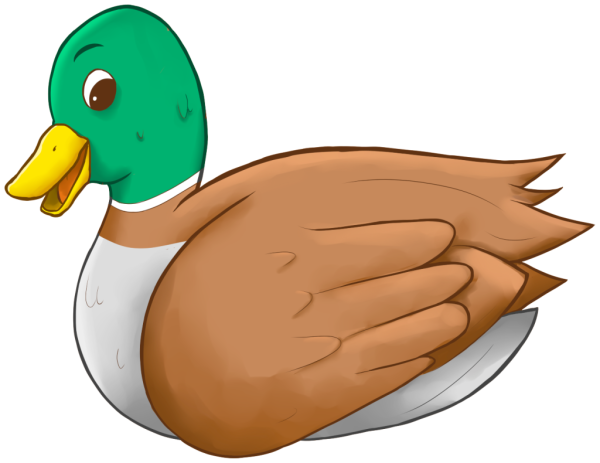 Селезень мультяшный